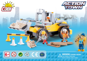 Handleiding Cobi set 1664 Action Town Bulldozer