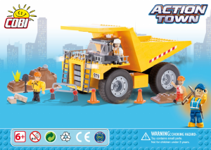 Handleiding Cobi set 1665 Action Town Kiepwagen