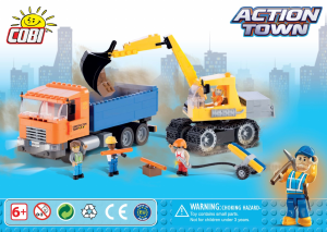 Manual Cobi set 1667 Action Town Dump truck and excavator