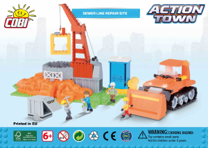 Bedienungsanleitung Cobi set 1674 Action Town Baustelle