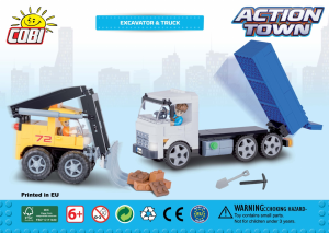 Manual Cobi set 1676 Action Town Excavator and truck