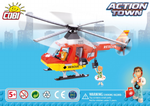 Handleiding Cobi set 1762 Action Town Reddingshelikopter