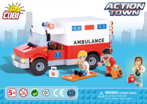 Bedienungsanleitung Cobi set 1763 Action Town Rettungswagen