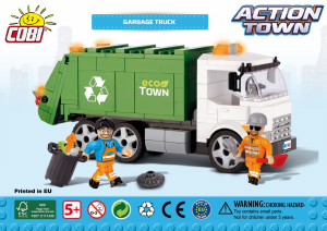 Handleiding Cobi set 1780 Action Town Vuilniswagen