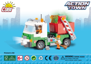 Manual Cobi set 1781 Action Town Garbage truck