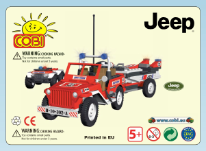 Manual Cobi set 1829 Action Town Coast guard jeep