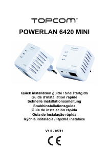 Bedienungsanleitung Topcom Powerlan 6420 Powerline adapter