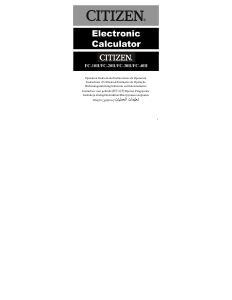 Manual Citizen FC-40II Calculator