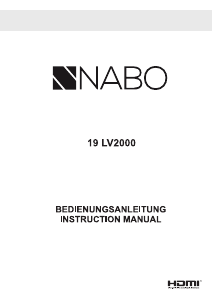 Bedienungsanleitung NABO 19 LV2000 LED fernseher