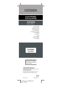 Bedienungsanleitung Citizen SDC-340III Rechner