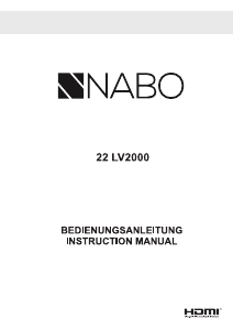 Bedienungsanleitung NABO 22 LV2000 LED fernseher