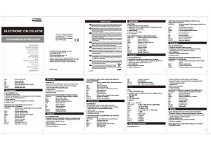 Mode d’emploi Citizen SLD-2012 Calculatrice