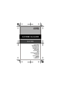 Manual de uso Citizen SLD-7055 Calculadora