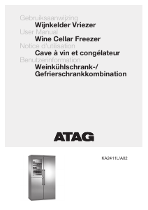 Bedienungsanleitung ATAG KA2411DW Kühl-gefrierkombination
