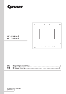 Brugsanvisning Gram KKI 6184-90 T Kogesektion