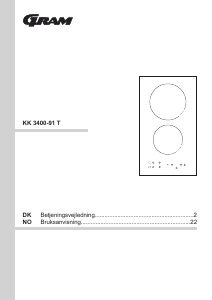 Brugsanvisning Gram KK 3400-91 T Kogesektion