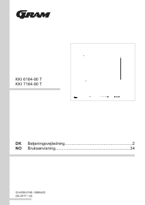 Bruksanvisning Gram KKI 6164-90 T Kokeplate