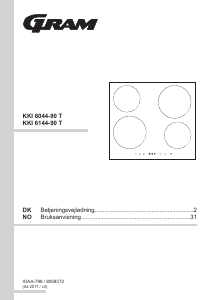 Brugsanvisning Gram KKI 6044-90 T Kogesektion