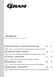 Handleiding Gram EFS 5690-92 B Afzuigkap