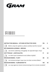 Handleiding Gram EFV 5460-92 X Afzuigkap