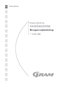 Brugsanvisning Gram WD 57014-50 Vaskemaskine