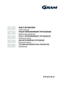 Käyttöohje Gram FSI 401754 N Pakastin