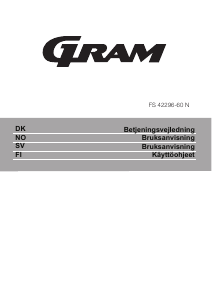 Brugsanvisning Gram FS 42296-60 N Fryser