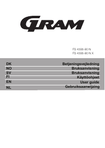 Bruksanvisning Gram FS 4306-90 N Fryser