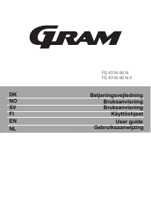 Handleiding Gram FS 4316-90 N Vriezer