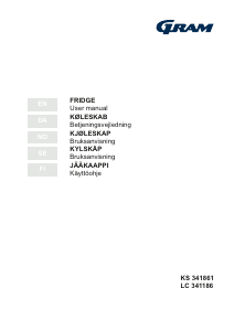 Handleiding Gram LC 341186 Koelkast