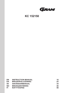 Manual Gram KC 152150 Fridge-Freezer