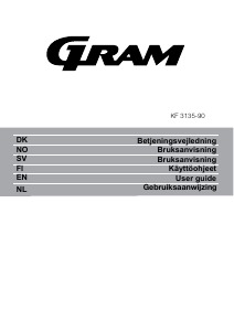 Käyttöohje Gram KF 3135-90 Jääkaappipakastin