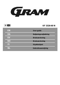 Brugsanvisning Gram KF 3326-60 N Køle-fryseskab