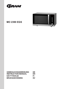 Bedienungsanleitung Gram MO 2390 EGS Mikrowelle