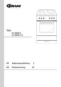 Brugsanvisning Gram CC 56050 V Komfur