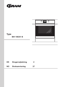 Brugsanvisning Gram BIH 106351 B Ovn