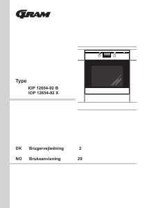 Bruksanvisning Gram IOP 12654-92 B Ovn