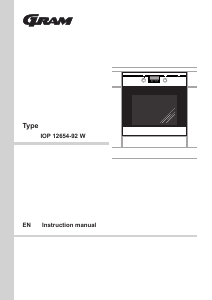Manual Gram IOP 12654-92 W Oven