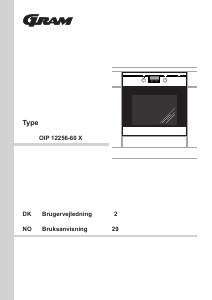 Bruksanvisning Gram OIP 12256-60 X Ovn