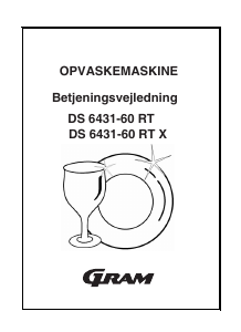 Brugsanvisning Gram DS 6431-60 RT Opvaskemaskine