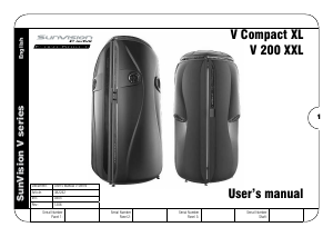 Manual Alisun SunVision V Compact XL Sunbed