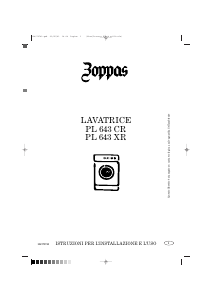 Manuale Zoppas PL643XR Lavatrice