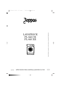 Manuale Zoppas PL643CR Lavatrice