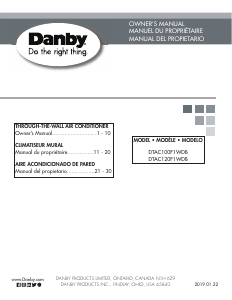 Handleiding Danby DTAC100F1WDB Airconditioner