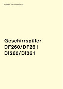 Bedienungsanleitung Gaggenau DF260164 Geschirrspüler