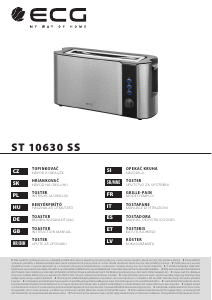 Manuale ECG ST 10630 SS Tostapane