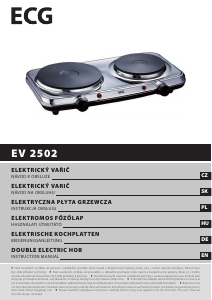 Handleiding ECG EV 2502 Kookplaat