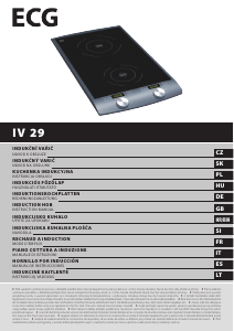 Mode d’emploi ECG IV 29 Table de cuisson