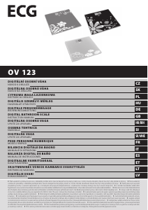 Manual de uso ECG OV 123 Báscula