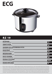 Manual ECG RZ 19 Rice Cooker